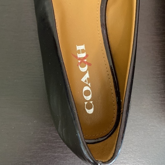 COACH Womens Oswald Slip-On Ballet Flats Brown Patent Leather - Picture 3 of 12